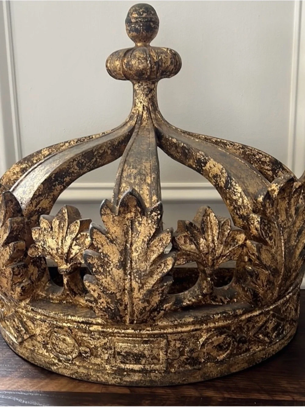 Restoration Hardware Gilt Demilune Canopy Bed Crown 👑 ✨